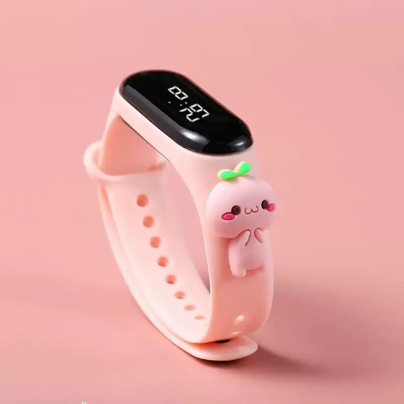 Disney Fashion Mickey Children Watches For Girls Electronic Bracelet Sports Touch LED  Doll Kids Watch Women Waterproof Clock