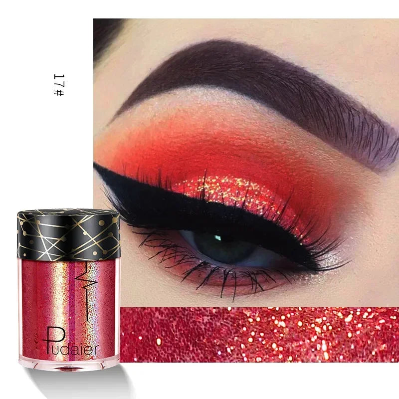 New Glitter Eye Shadow Professional Makeup Monochrome Shining Eyeshadow Sequins Universal Party Cosmetic