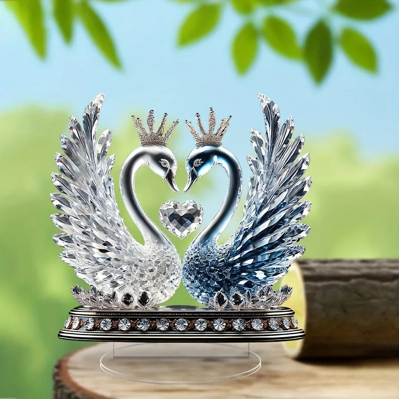 1pcs Love Swan Home Decora, Desktop Decora Ornaments, Festival Atmosphere DecoraGifts for Couples