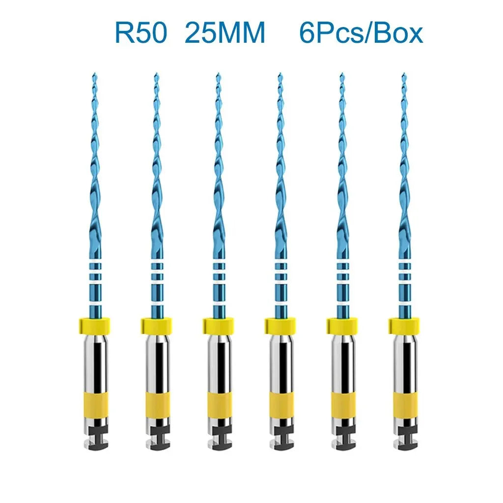 6Pcs/Box Orthdent Dental Reciprocating Blue Endodontic Files Only One Engine Use Heat Activated 21/25/31mm Dentistry Instrument
