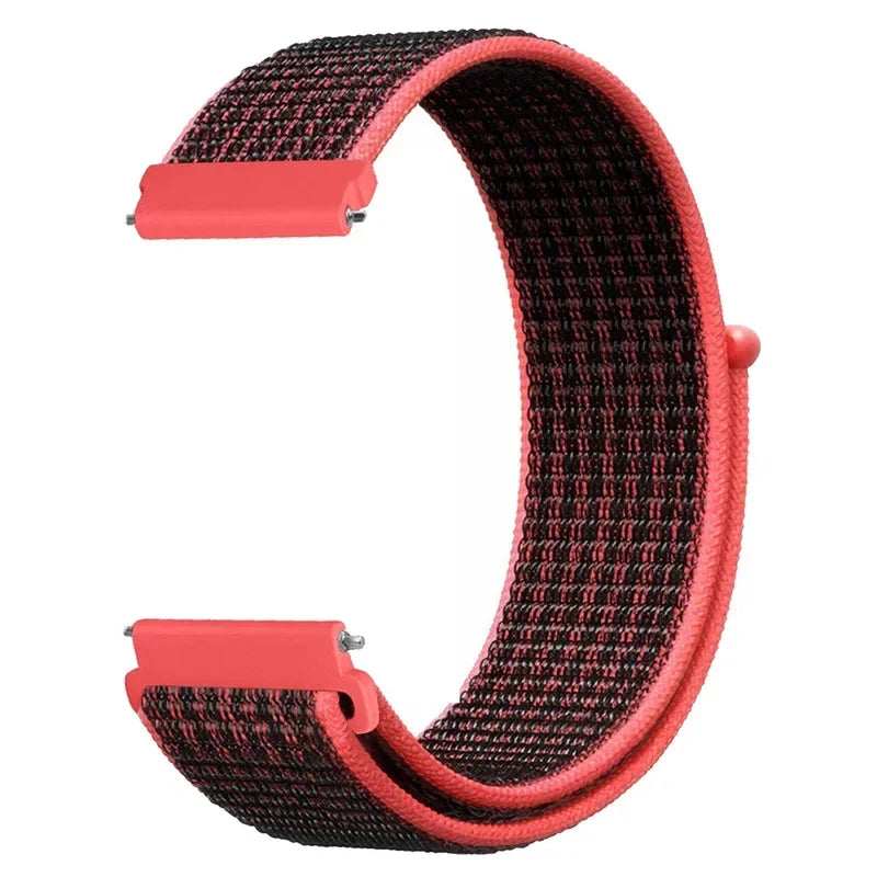 20mm 22mm Nylon Loop Strap For Garmin Forerunner 55 165 265 965 255 Active 5/Vivomove Trend/Vivoactive 5/Venu 3/2 Bracelet Belt