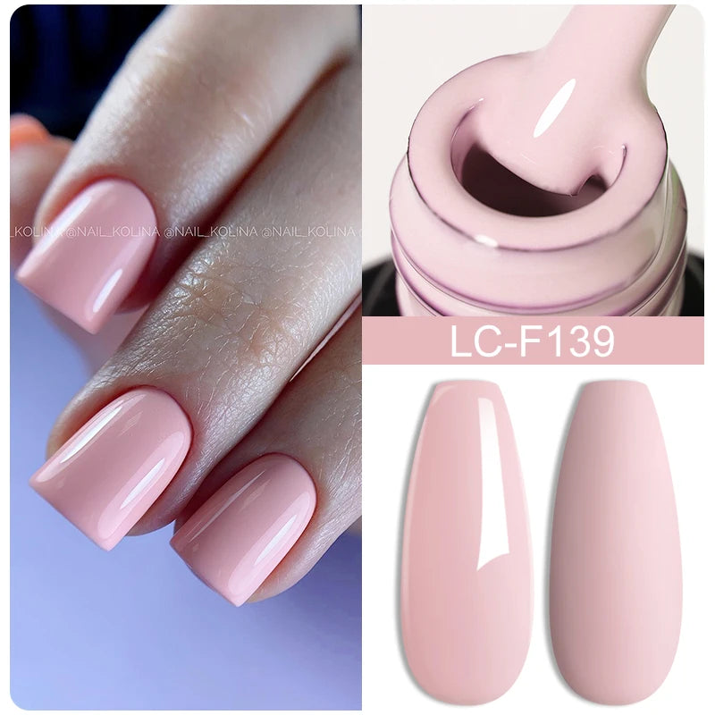 LILYCUTE 15ML Quick Extension Gel Nail Polish Milky White Clear Pink Color French Manicure Finger Prolong Nail Hard Gel Varnish