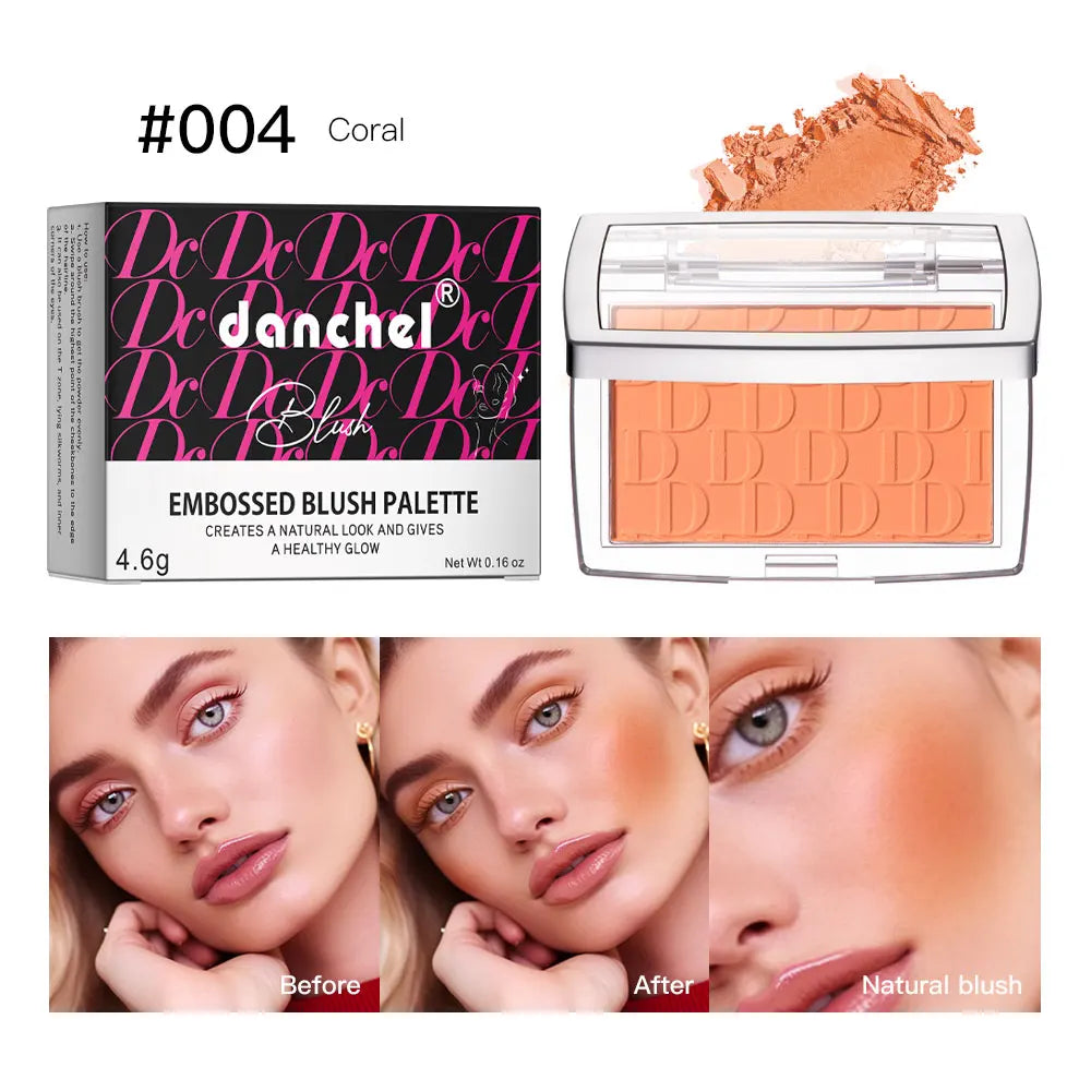 Matte Embossed Blush Palette – High Pigment Powder Blusher