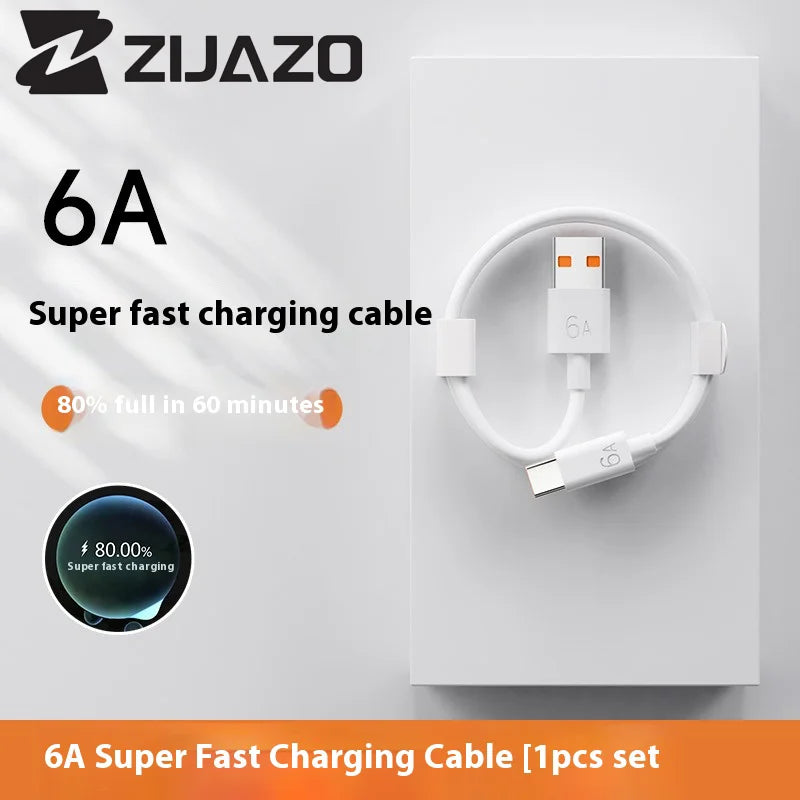 ZIJAZO USB-C to Type C Color Cable For Apple iPhone 15 PD 60W Fast Charging For Huawei Xiaomi Samsung Type C Weaving Cable