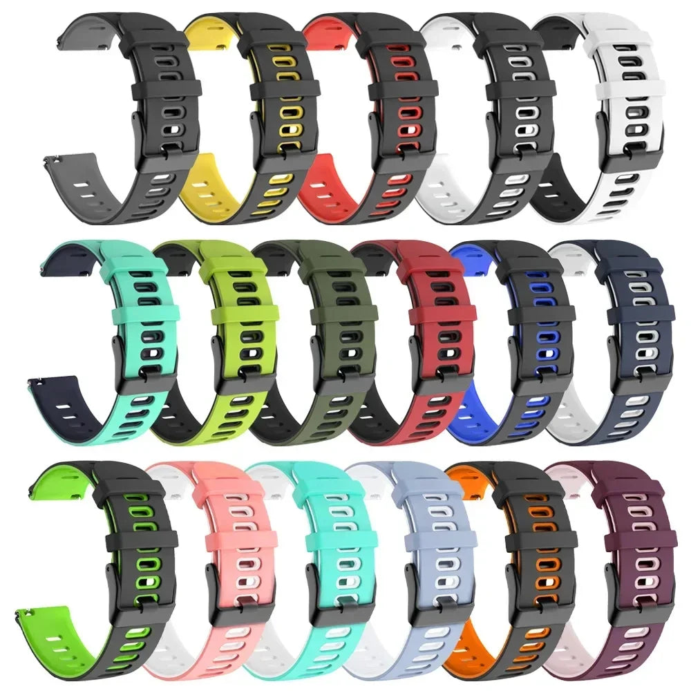 20mm 22mm Sports Strap For Garmin Venu 3 Band Watch Band Replacement Silicone Bracelet Forerunner 165 265 255 Music Vivoactive 4