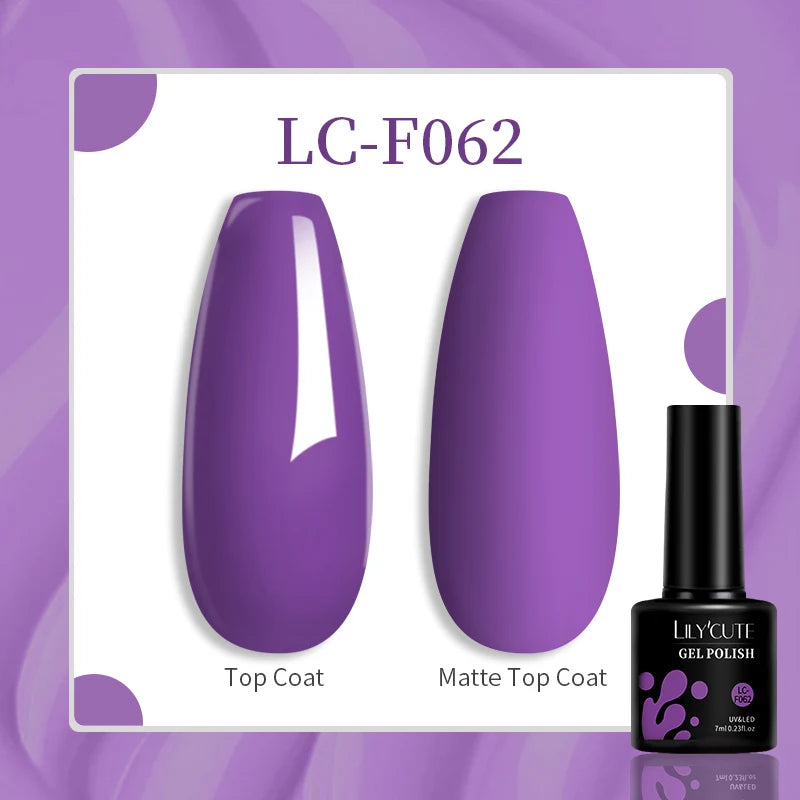 LILYCUTE 129-Color Gel Nail Polish 7ml