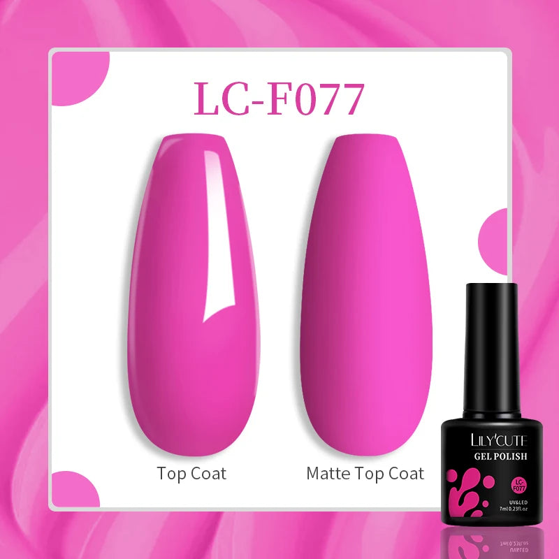 LILYCUTE 129-Color Gel Nail Polish 7ml