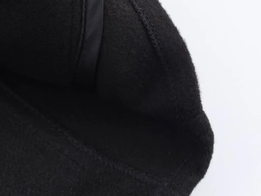 Autumn new women's clothing with European and American style design fashionable heavy industry zipper blended jacket
