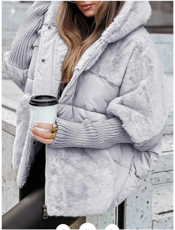 Autumn Female Chic Jacket Coats Women Streetwear Winter New Velvet Thickened Warm Harajuku Loose Casual Outwear Tops Clothes
