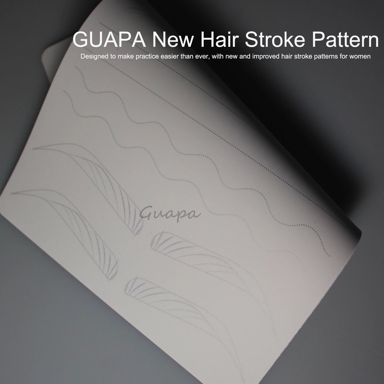 New Hair Stroke Pattern Practice Pad Double Sided Best Nano Brows Silicone Practice Skin For Permanent Makeup Basic Hair Stroke