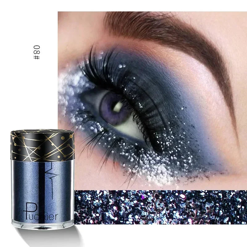 New Glitter Eye Shadow Professional Makeup Monochrome Shining Eyeshadow Sequins Universal Party Cosmetic