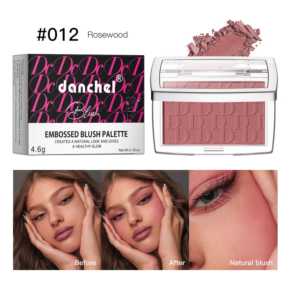 Matte Embossed Blush Palette – High Pigment Powder Blusher