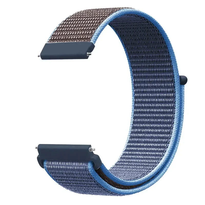 20mm 22mm Nylon Loop Strap For Garmin Forerunner 55 165 265 965 255 Active 5/Vivomove Trend/Vivoactive 5/Venu 3/2 Bracelet Belt