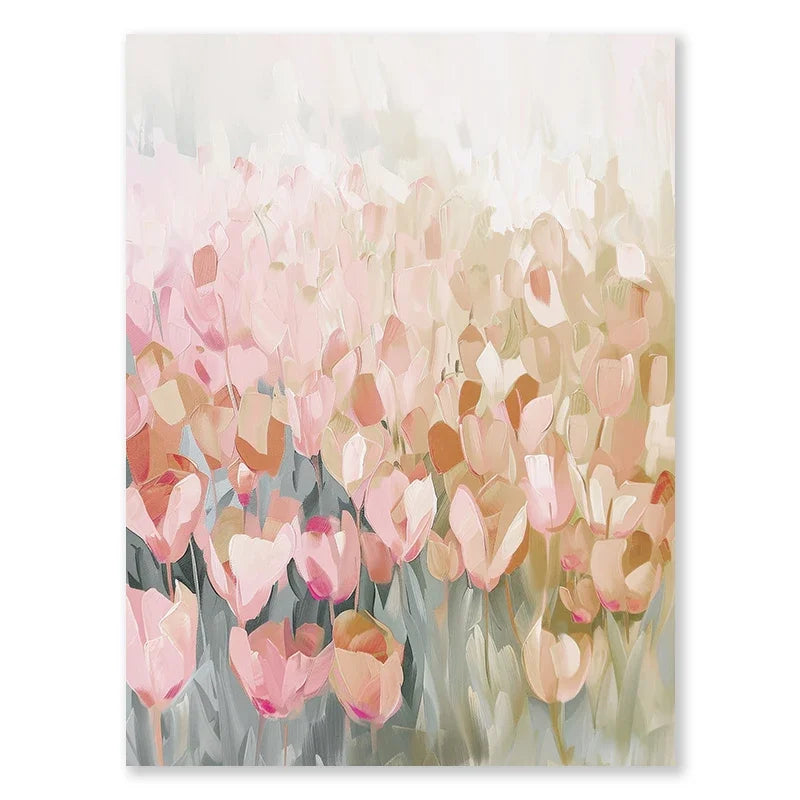 Pink Butterfly Flower White Swan Beautiful Print Poster Vintage Trend Girls Room Nursery Canvas Painting Home Decor Wall Art
