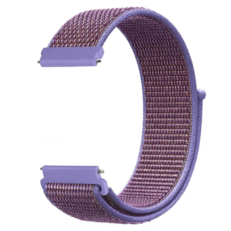 20mm 22mm Nylon Loop Strap For Garmin Forerunner 55 165 265 965 255 Active 5/Vivomove Trend/Vivoactive 5/Venu 3/2 Bracelet Belt