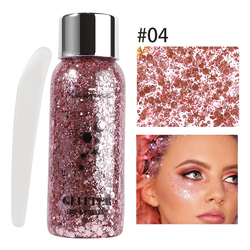 Eye Glitter Hair Body Art Glitter Body Multi-functional Makeup Decoration Party Festival