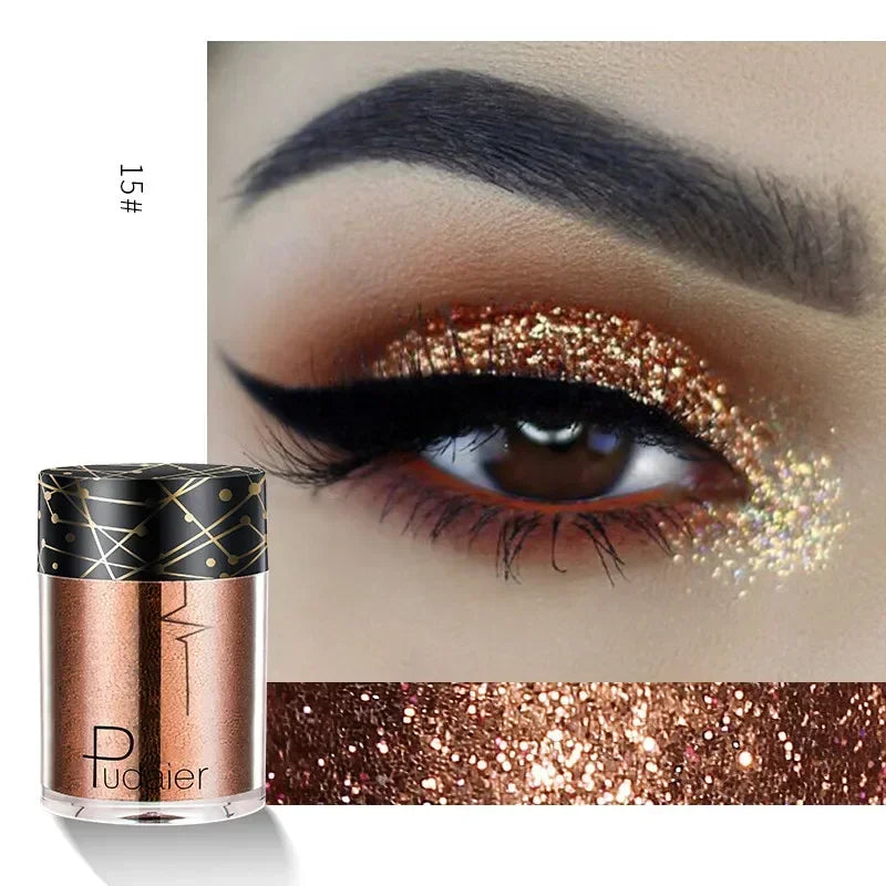New Glitter Eye Shadow Professional Makeup Monochrome Shining Eyeshadow Sequins Universal Party Cosmetic