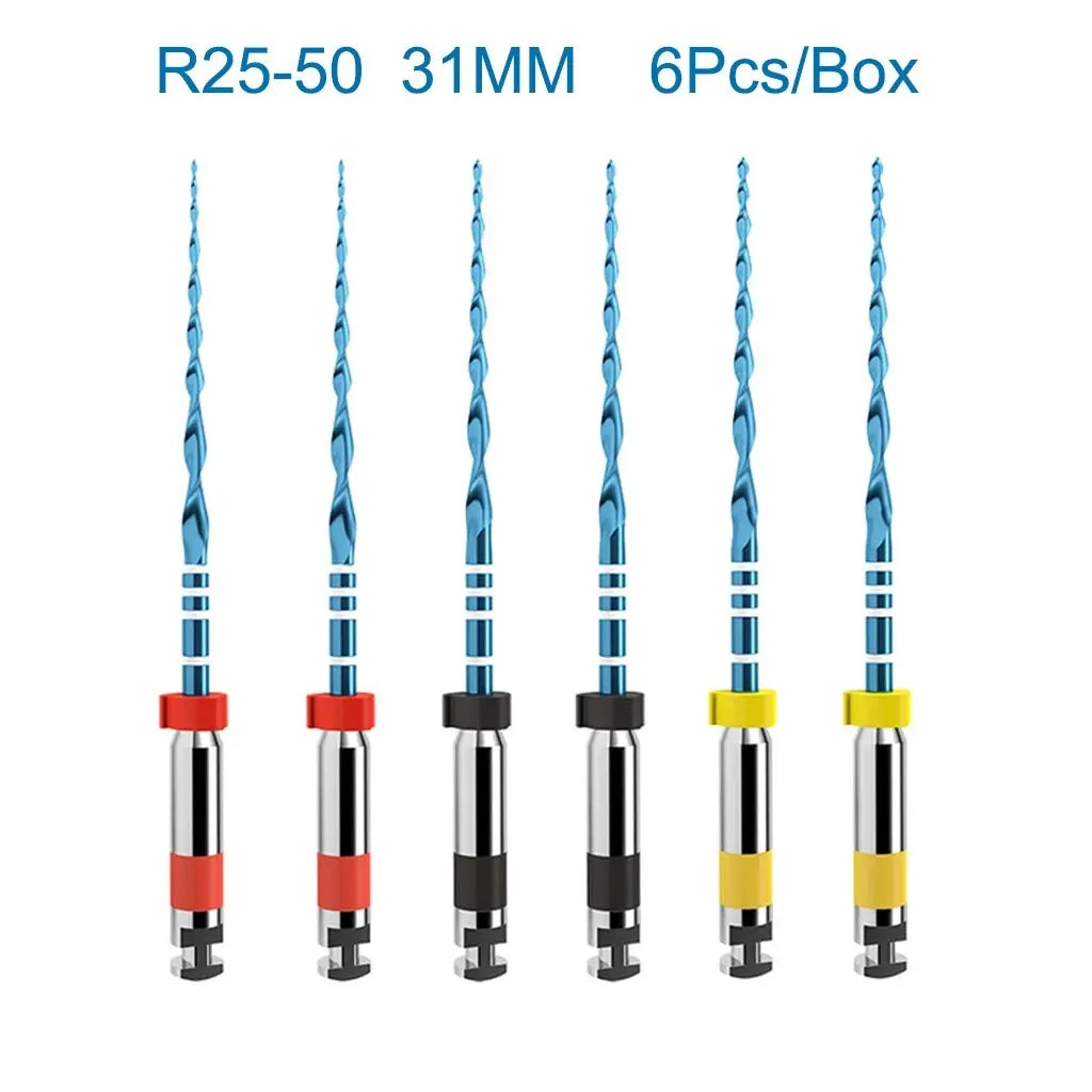 6Pcs/Box Orthdent Dental Reciprocating Blue Endodontic Files Only One Engine Use Heat Activated 21/25/31mm Dentistry Instrument
