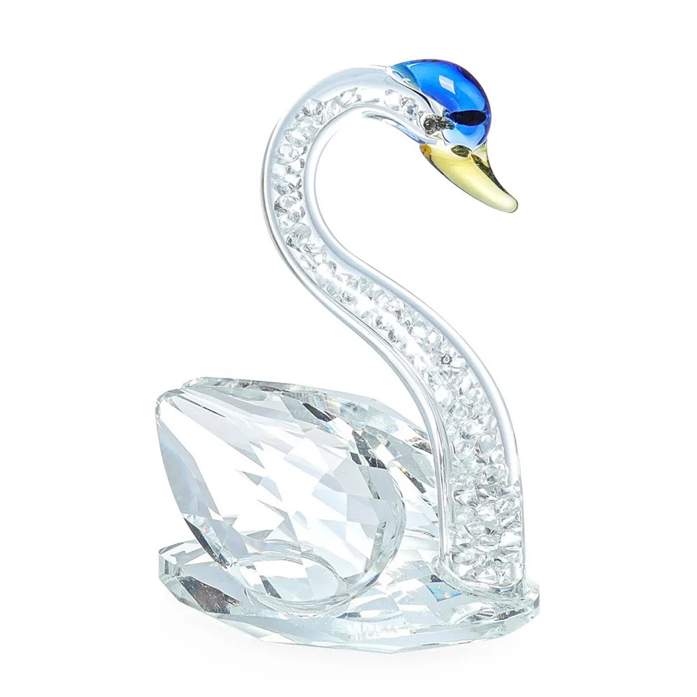 Creative Crystal Swans Ornaments Desktop Decoration Miniature Gift Diamond Swans Crafts Small Statue Elegant