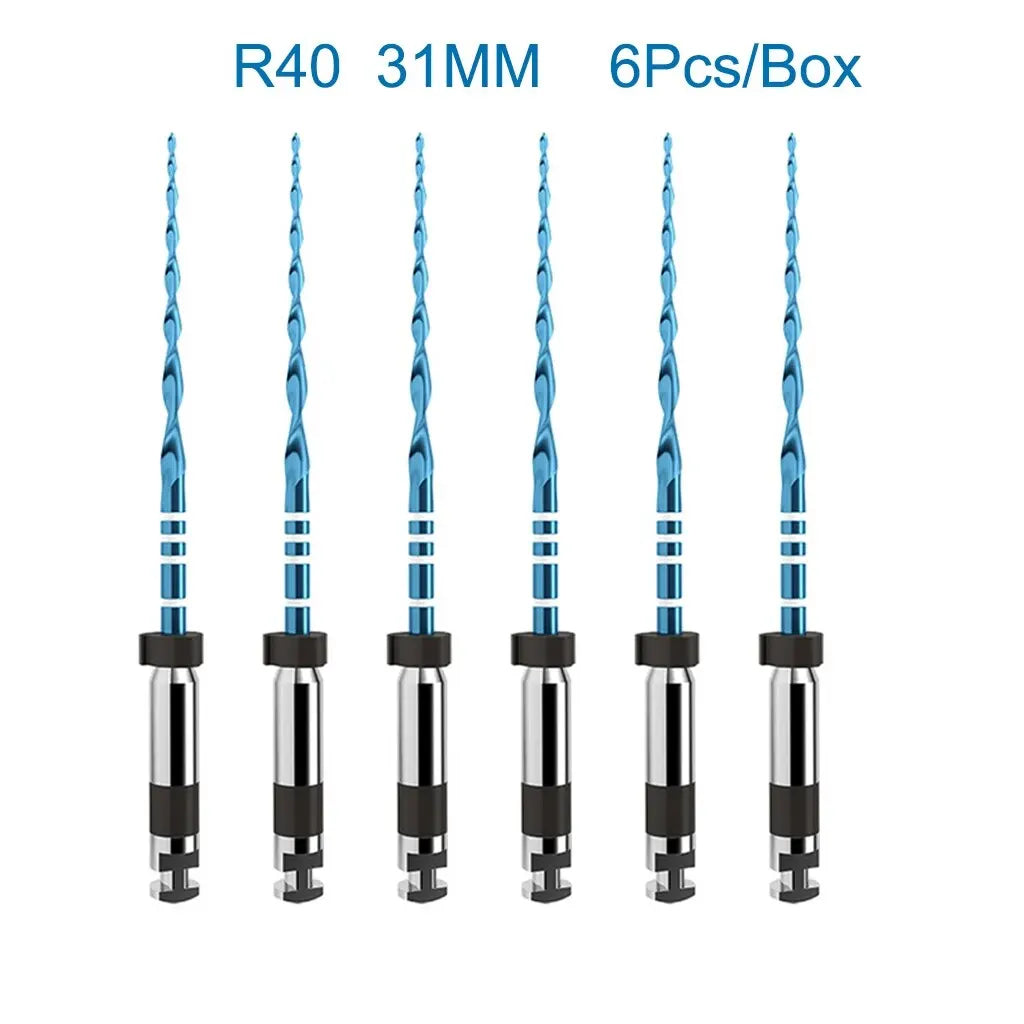 6Pcs/Box Orthdent Dental Reciprocating Blue Endodontic Files Only One Engine Use Heat Activated 21/25/31mm Dentistry Instrument