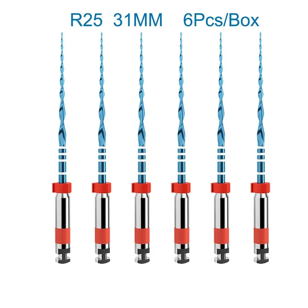 6Pcs/Box Orthdent Dental Reciprocating Blue Endodontic Files Only One Engine Use Heat Activated 21/25/31mm Dentistry Instrument