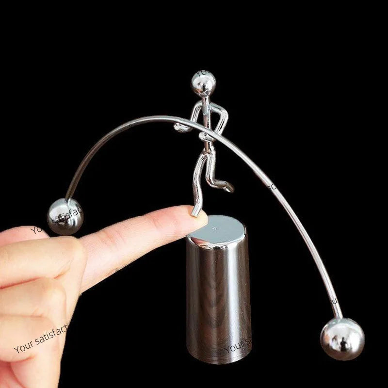 Steel Balance Physics Toy Weightlifter Kinetic Art Desk Science Decor For Home Office Objet Satisfaisant Anti Stress Gifts