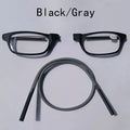 Portable magnetic reading glasses that can be hung around the neck with adjustable lanyard for men and women