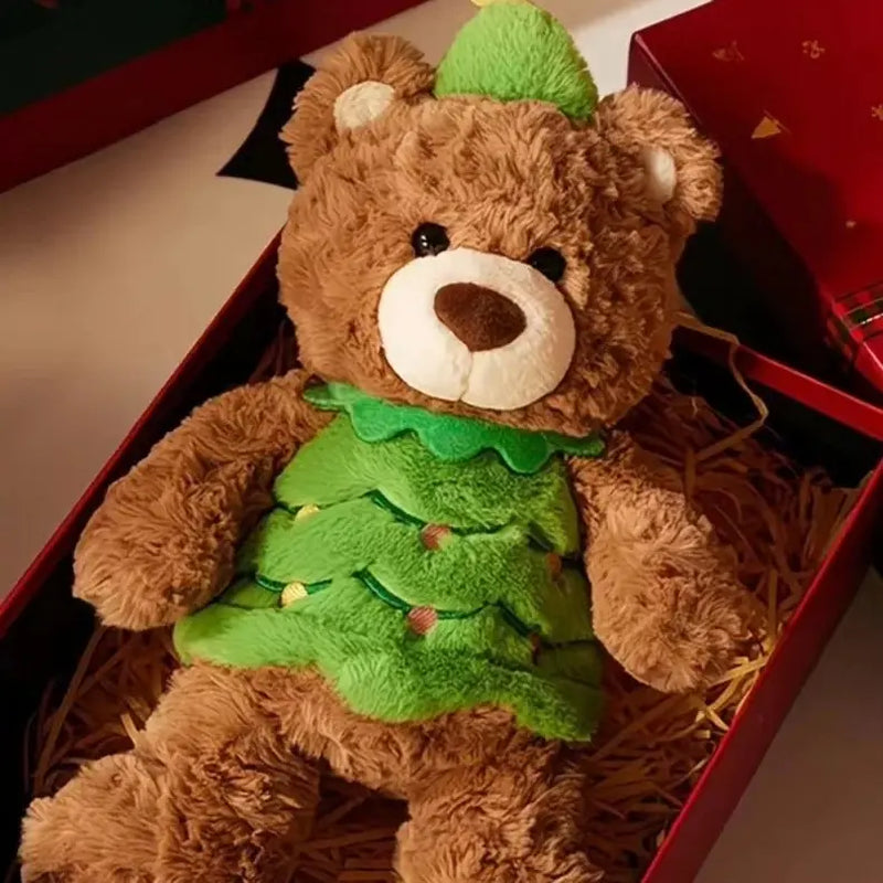 【Holiday Gift】Gifford Bear Series Holiday Tree Sitting Position Plush Doll for Holiday Decor Collection Gift-Giving,Holiday & Holiday Haul Festive Decoration