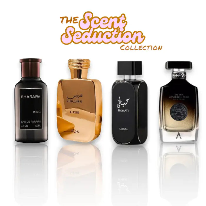 Scent Seduction Collection | Bharara King - Hawas Elixir - Hayaati Black - Absolute Noir | Eau De Parfum | 100 ML - 3.4 Oz | Lavender, Musk & Woody Notes