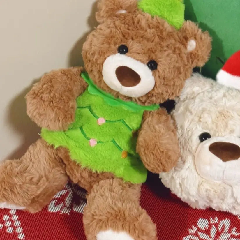 【Holiday Gift】Gifford Bear Series Holiday Tree Sitting Position Plush Doll for Holiday Decor Collection Gift-Giving,Holiday & Holiday Haul Festive Decoration