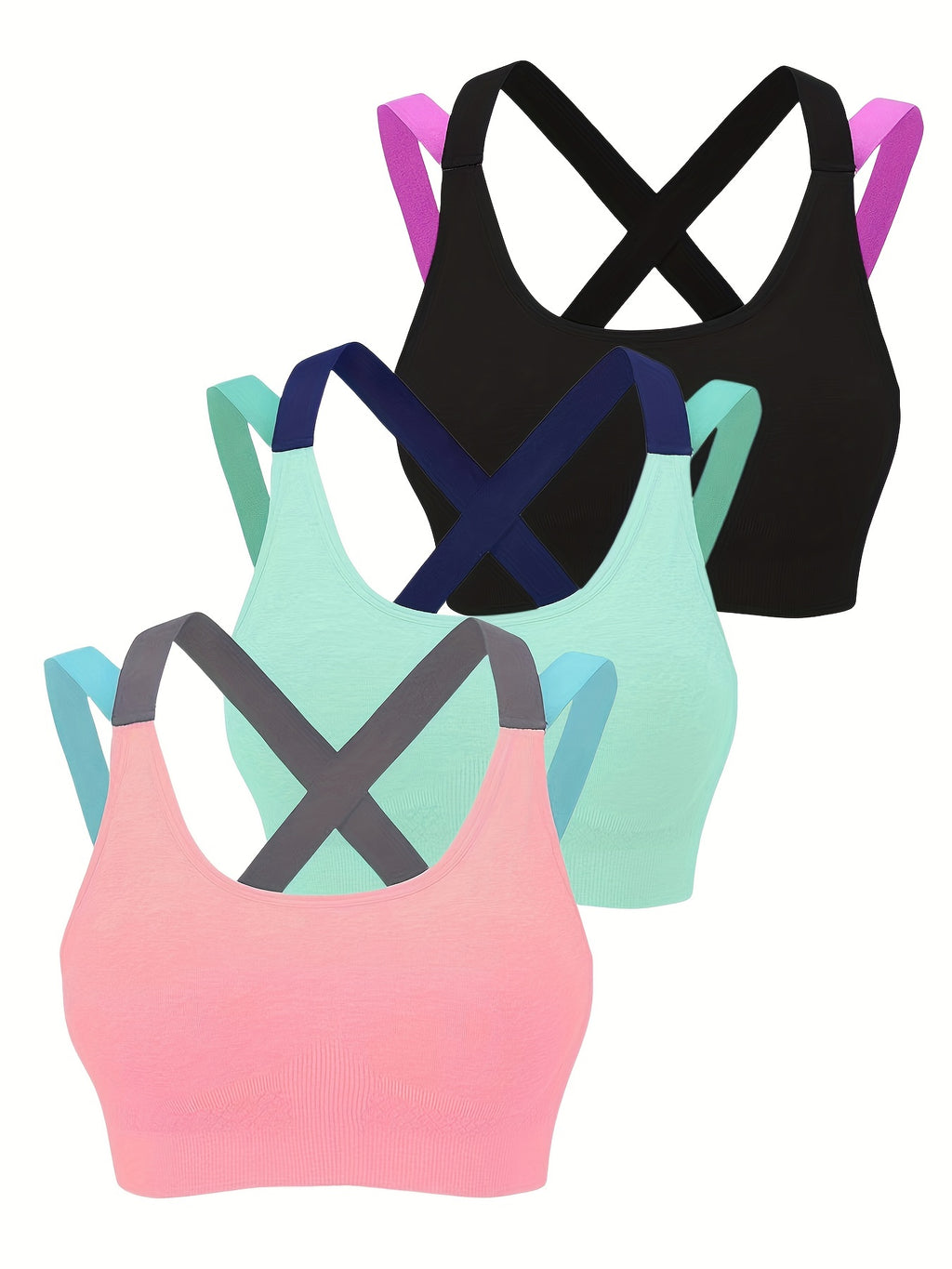 Summer Outer Wear Beautiful Back No Steel Ring Vest Type Sleep Sports Underwear Female Yoga Running Fitness Sports Bra Thin