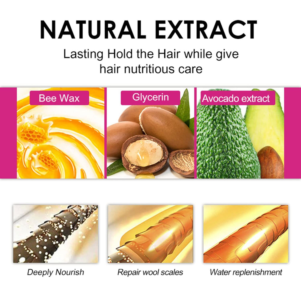 Styling Wax Stick, Flyaways Styling Wax Stick for Hair Edge Control, Hair Styling Stick for Kids' Hair