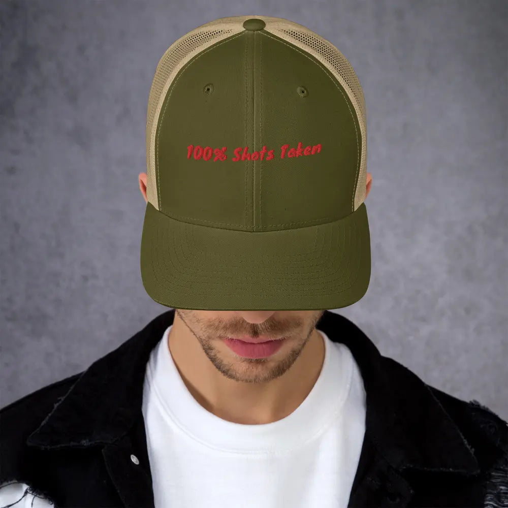 100% Shots Taken Trucker Cap