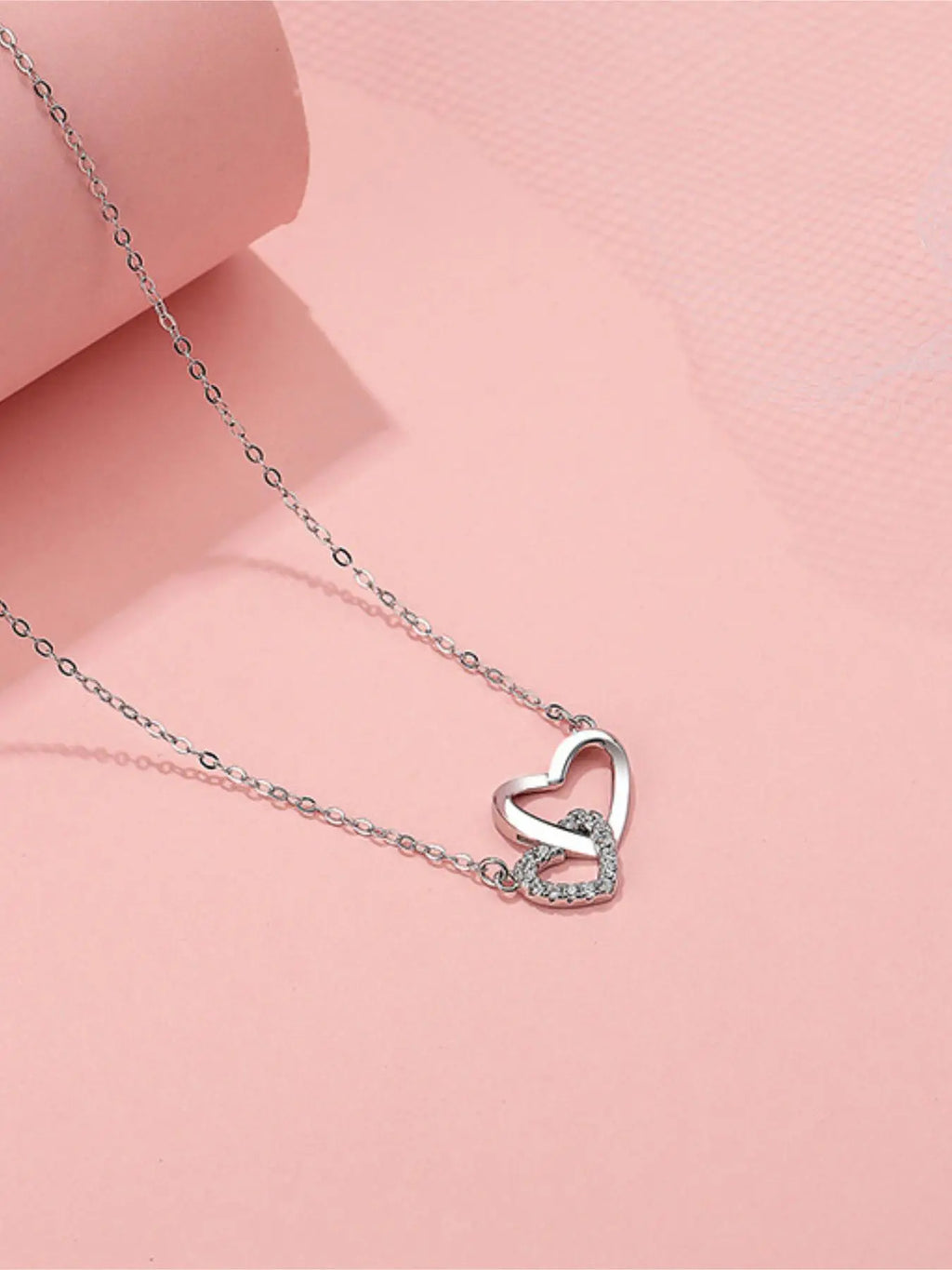 S999 Sterling Silver Heart Shaped Pendant Necklace with Box, Artificial Zircon Decor Necklace for Women, Elegant Jewelry for Party, Daily Decor, Exquisite Jewelry for Birthday Gift