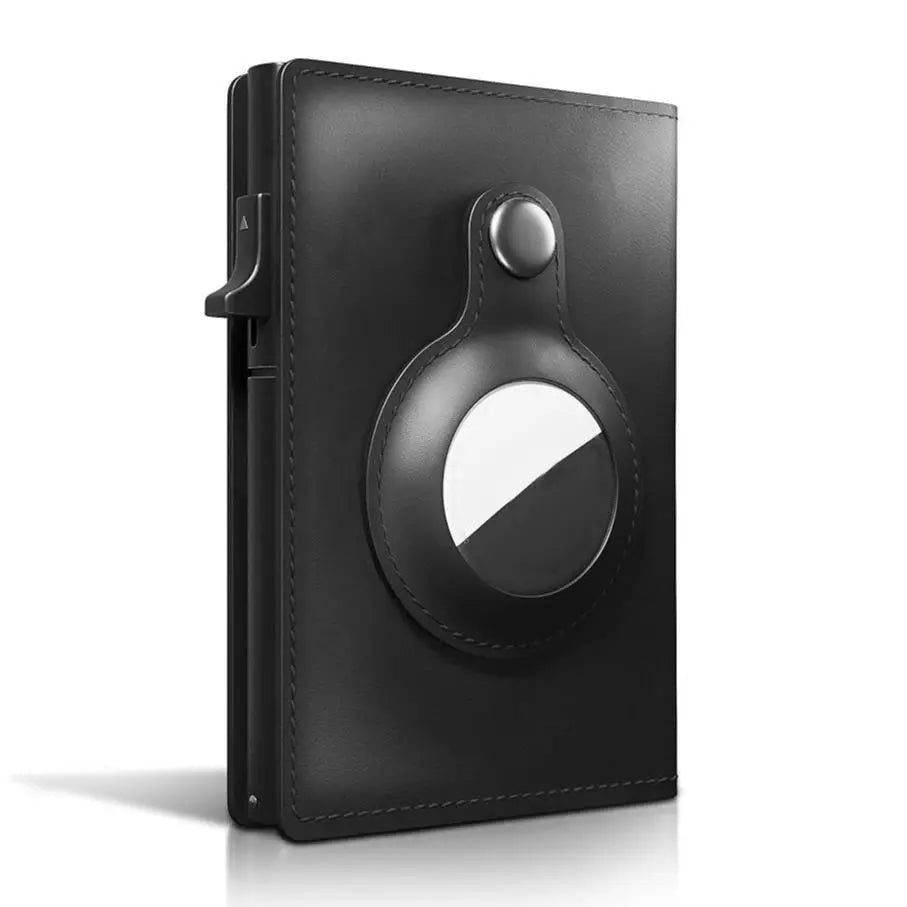 Men'S Slim Wallet Card Holder PU Leather RFID Blocking Bifold with ID Window & Cash Slot Ergonomic Design for 9-14 Cards