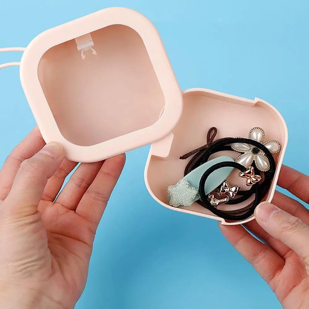 Mini Storage Box, 1 Count Portable Jewelry Storage Box, Multi-Function Storage Box for Jewelry, Hair Accessories, Small Items